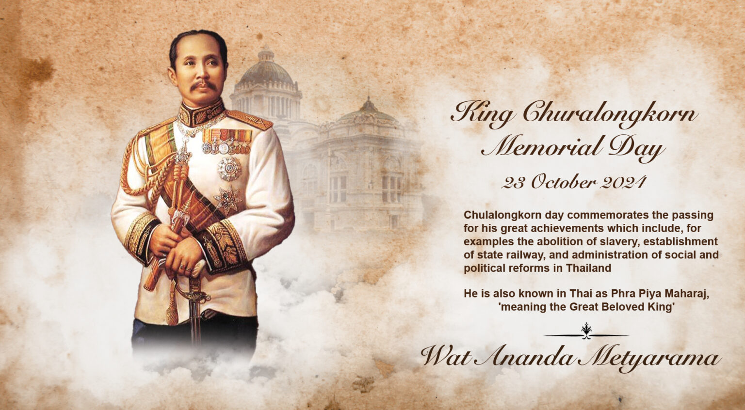 King Chulalongkorn memorial day